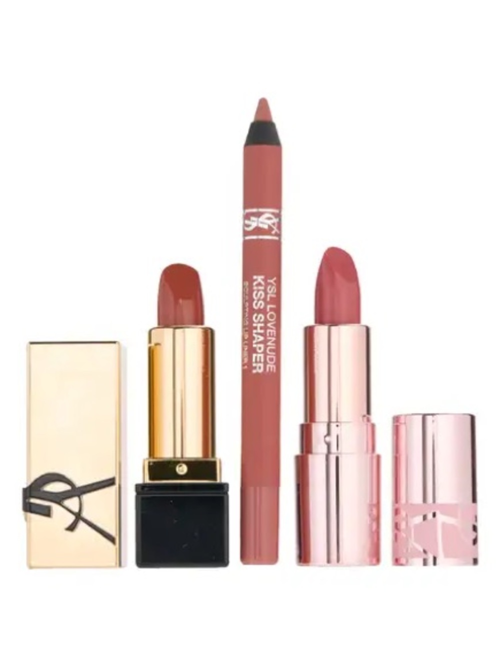 YSL Lux Lip Care Mini 3 Piece Bundle